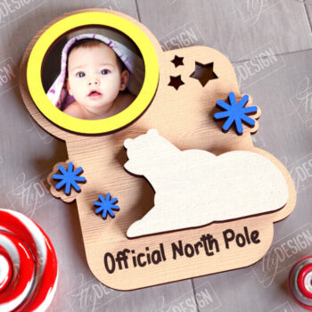 Intra απο ξύλο plywood 3mm-4mm πάχος Χριστουγεννιάτικο Photo Magnet |Ιδέα δώρου Δίασταση 15x15 cm INTRAFABR-108898368 - Image 7