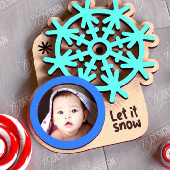 Intra απο ξύλο plywood 3mm-4mm πάχος Χριστουγεννιάτικο Photo Magnet |Ιδέα δώρου Δίασταση 15x15 cm INTRAFABR-108898368 - Image 10