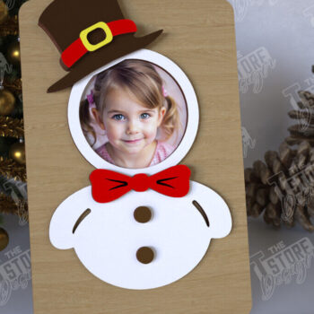 Intra απο ξύλο plywood 3mm-4mm πάχος Χριστουγεννιάτικο Photo Magnet | Ιδέα δώρου | CNC Δίασταση 15x15 cm INTRAFABR-108316870 - Image 1