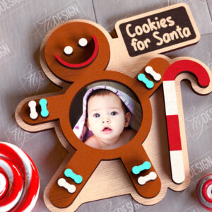 Intra απο ξύλο plywood 3mm-4mm πάχος Χριστουγεννιάτικο Photo Magnet | Ιδέα δώρου | CNC Δίασταση 15x15 cm INTRAFABR-108898218