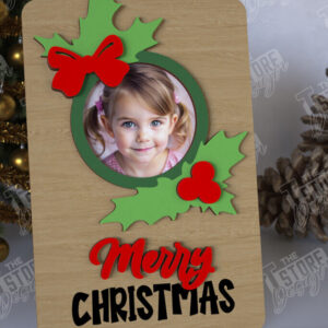 Intra απο ξύλο plywood 3mm-4mm πάχος Χριστουγεννιάτικο Photo Magnet | Ιδέα δώρου | CNC Δίασταση 15x15 cm INTRAFABR-108316509