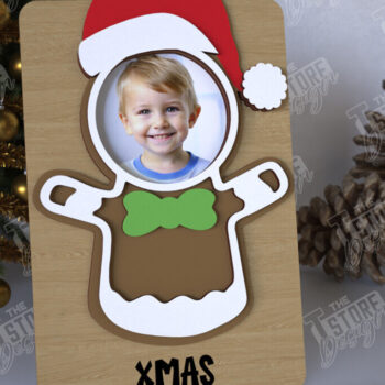 Intra απο ξύλο plywood 3mm-4mm πάχος Χριστουγεννιάτικο Photo Magnet | Ιδέα δώρου | CNC Δίασταση 15x15 cm INTRAFABR-108316832 - Image 1