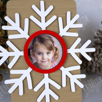 Intra απο ξύλο plywood 3mm-4mm πάχος Χριστουγεννιάτικο Photo Magnet | Ιδέα δώρου | CNC Δίασταση 15x15 cm INTRAFABR-108316463 - Image 1