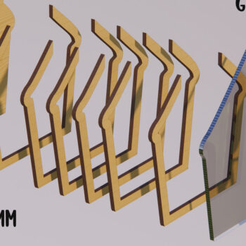 Intra απο ξύλο plywood 3mm-4mm πάχος Χριστουγεννιάτικος Κουμπαράς . Κουτί χρημάτων Δίασταση 15x15 cm INTRAFABR-80232003 - Image 2