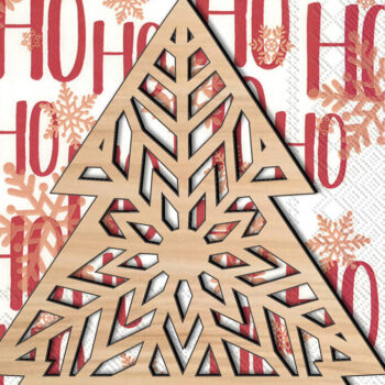 Intra απο ξύλο plywood 3mm-4mm πάχος Χριστουγεννιάτικο Pinetree Holiday χαρτοπετσέτας Δίασταση 15x15 cm INTRAFABR-109360791 - Image 3