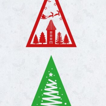 Intra απο ξύλο plywood 3mm-4mm πάχος Χριστουγεννιάτικο κουτί PyramCut  Δίασταση 15x15 cm INTRAFABR-42368788 - Image 3