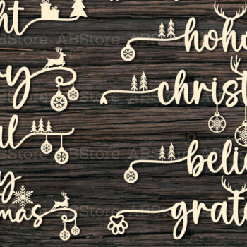 Intra απο ξύλο plywood 3mm-4mm πάχος Χριστουγεννιάτικο απόσπασμα Δίασταση 15x15 cm INTRAFABR-109543708 - Image 1