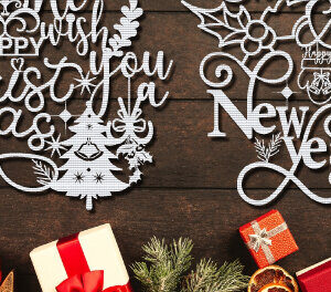 Intra απο ξύλο plywood 3mm-4mm πάχος Χριστουγεννιάτικο Στολίδι  1146 Δίασταση 8x8 cm INTRAFABR-109138358