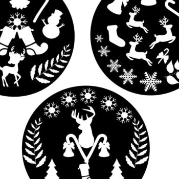 Intra απο ξύλο plywood 3mm-4mm πάχος Christmas Round Dacor Nature Δίασταση 15x15 cm INTRAFABR-81735496 - Image 1