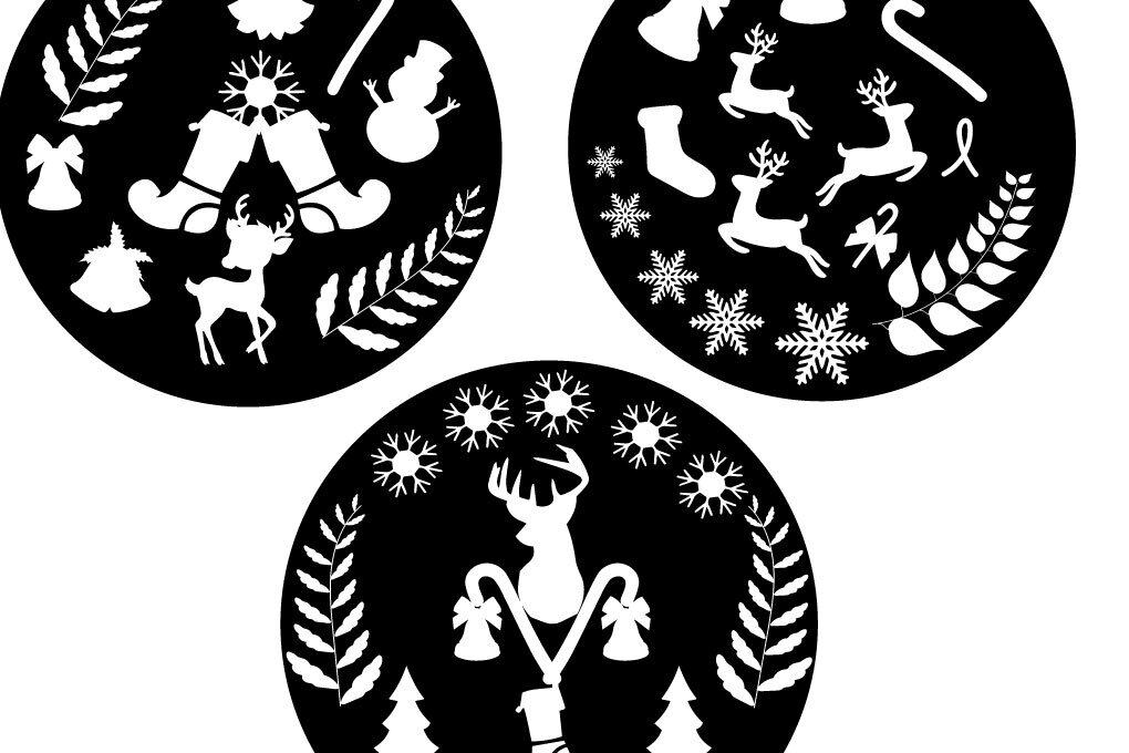 Intra απο ξύλο plywood 3mm-4mm πάχος Christmas Round Dacor Nature Δίασταση 15x15 cm INTRAFABR-81735496