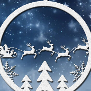 Intra απο ξύλο plywood 3mm-4mm πάχος Γύρος Χριστουγέννων Δίασταση 20x30 cm INTRAFABR-86061137 - Image 1