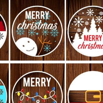 Intra απο ξύλο plywood 3mm-4mm πάχος Christmas Round Welcome Wood Δίασταση 15x15 cm INTRAFABR-37838401 - Image 4