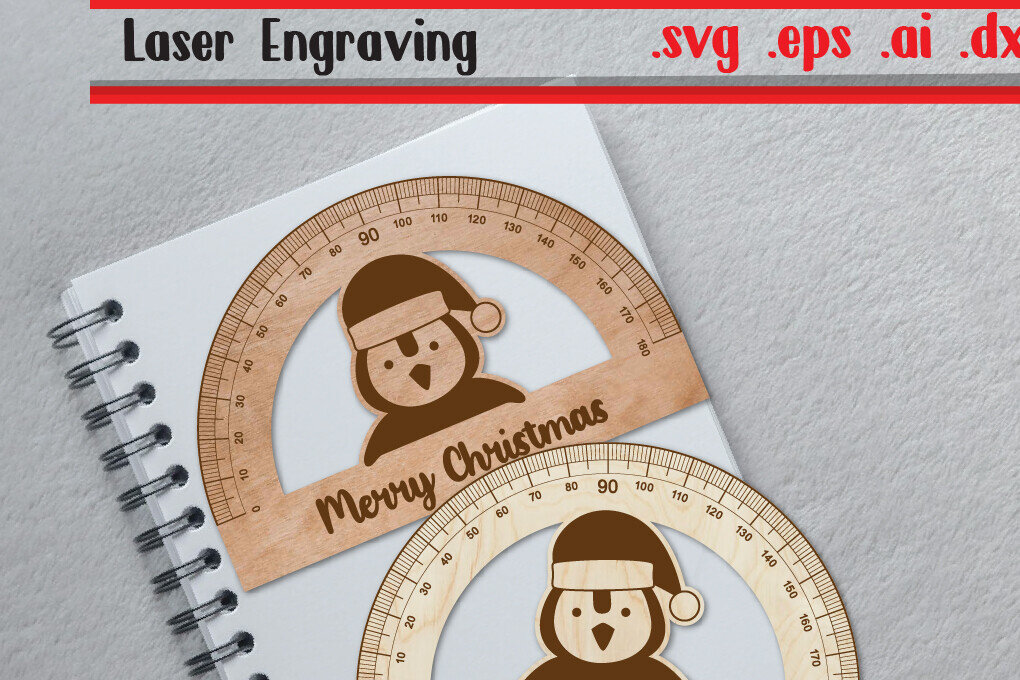 Intra απο ξύλο plywood 3mm-4mm πάχος Christmas Ruler Arch - Penguin Ruler Arc Δίασταση 15x15 cm INTRAFABR-111456358