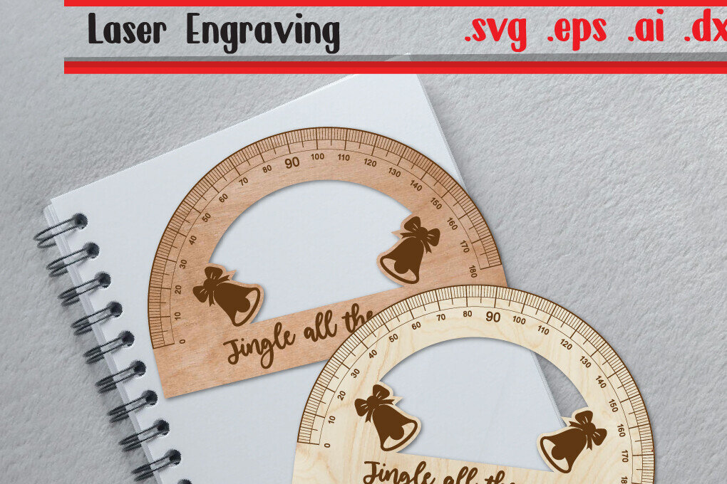 Intra απο ξύλο plywood 3mm-4mm πάχος Christmas Ruler Arch - Ruler Protactor Δίασταση 15x15 cm INTRAFABR-111844240