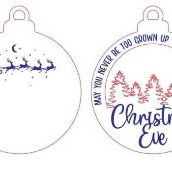 Intra απο ξύλο plywood 3mm-4mm πάχος Χριστουγεννιάτικο Στολίδι Άγιου Βασίλη Δίασταση 8x8 cm INTRAFABR-111757183 - Image 2