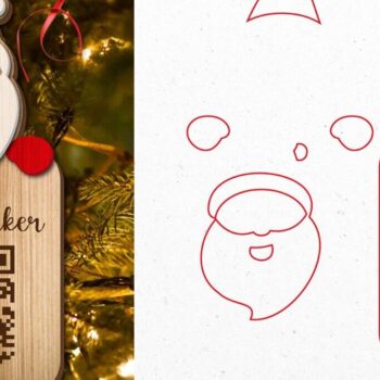 Intra απο ξύλο plywood 3mm-4mm πάχος Χριστουγεννιάτικο Santa Tracker Δίασταση 15x15 cm INTRAFABR-104821844 - Image 3