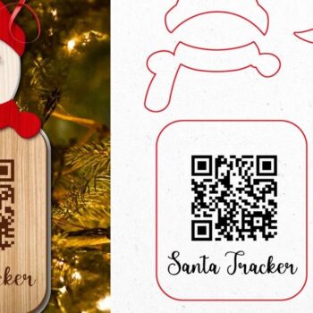 Intra απο ξύλο plywood 3mm-4mm πάχος Χριστουγεννιάτικο Santa Tracker Δίασταση 15x15 cm INTRAFABR-104821844 - Image 4