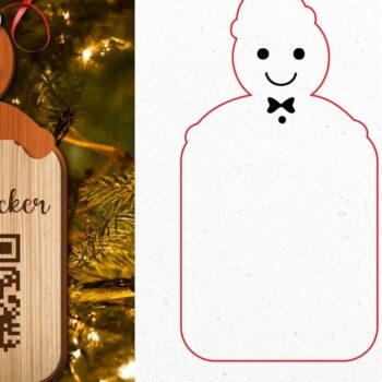 Intra απο ξύλο plywood 3mm-4mm πάχος Χριστουγεννιάτικο Santa Tracker Δίασταση 15x15 cm INTRAFABR-104821844 - Image 5