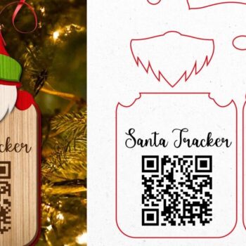 Intra απο ξύλο plywood 3mm-4mm πάχος Χριστουγεννιάτικο Santa Tracker Δίασταση 15x15 cm INTRAFABR-104821844 - Image 6