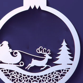 Intra απο ξύλο plywood 3mm-4mm πάχος Χριστουγεννιάτικο έλκηθρο Δίασταση 15x15 cm INTRAFABR-110894770 - Image 1