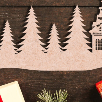 Intra απο ξύλο plywood 3mm-4mm πάχος Cut Χριστουγεννιάτικου Scene Δίασταση 15x15 cm INTRAFABR-105488391 - Image 10