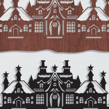 Intra απο ξύλο plywood 3mm-4mm πάχος Cut Χριστουγεννιάτικου Scene Δίασταση 15x15 cm INTRAFABR-105488391 - Image 17