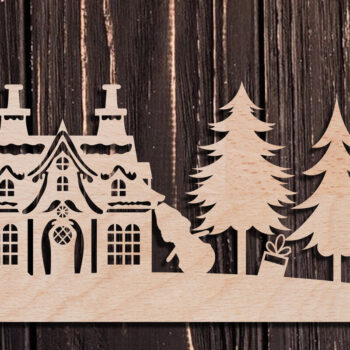 Intra απο ξύλο plywood 3mm-4mm πάχος Cut Χριστουγεννιάτικου Scene Δίασταση 15x15 cm INTRAFABR-105488391 - Image 19
