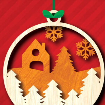 Intra απο ξύλο plywood 3mm-4mm πάχος στολίδια χριστουγεννιάτικων σκηνών Δίασταση 8x8 cm INTRAFABR-104754187 - Image 3