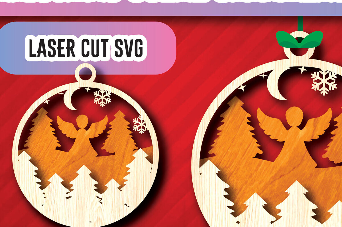 Intra απο ξύλο plywood 3mm-4mm πάχος Χριστουγεννιάτικα στολίδια σκηνής με λέιζερ Δίασταση 8x8 cm INTRAFABR-104800809