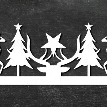 Intra απο ξύλο plywood 3mm-4mm πάχος Χριστουγεννιάτικο Σκηνικό Χαρτί Κοπή Δίασταση 15x15 cm INTRAFABR-111784206 - Image 1