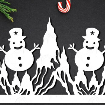 Intra απο ξύλο plywood 3mm-4mm πάχος Χριστουγεννιάτικο Σκηνικό Χαρτί Κοπή Δίασταση 15x15 cm INTRAFABR-111784222 - Image 1