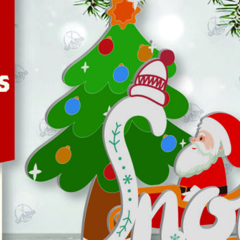 Intra απο ξύλο plywood 3mm-4mm πάχος Χριστουγεννιάτικο σημάδι Δίασταση 15x15 cm INTRAFABR-112163315 - Image 1