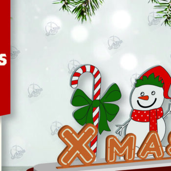 Intra απο ξύλο plywood 3mm-4mm πάχος Χριστουγεννιάτικο σημάδι Δίασταση 15x15 cm INTRAFABR-111989657 - Image 1