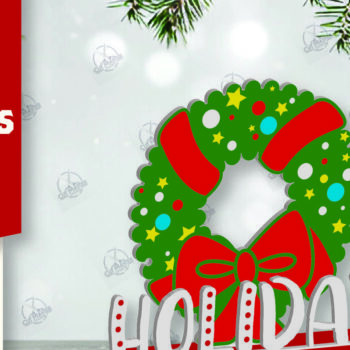 Intra απο ξύλο plywood 3mm-4mm πάχος Χριστουγεννιάτικο σημάδι Δίασταση 15x15 cm INTRAFABR-111989682 - Image 1