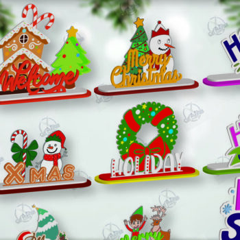 Intra απο ξύλο plywood 3mm-4mm πάχος Cut με λέιζερ Χριστουγεννιάτικο σημάδι Δίασταση 15x15 cm INTRAFABR-112163505 - Image 1