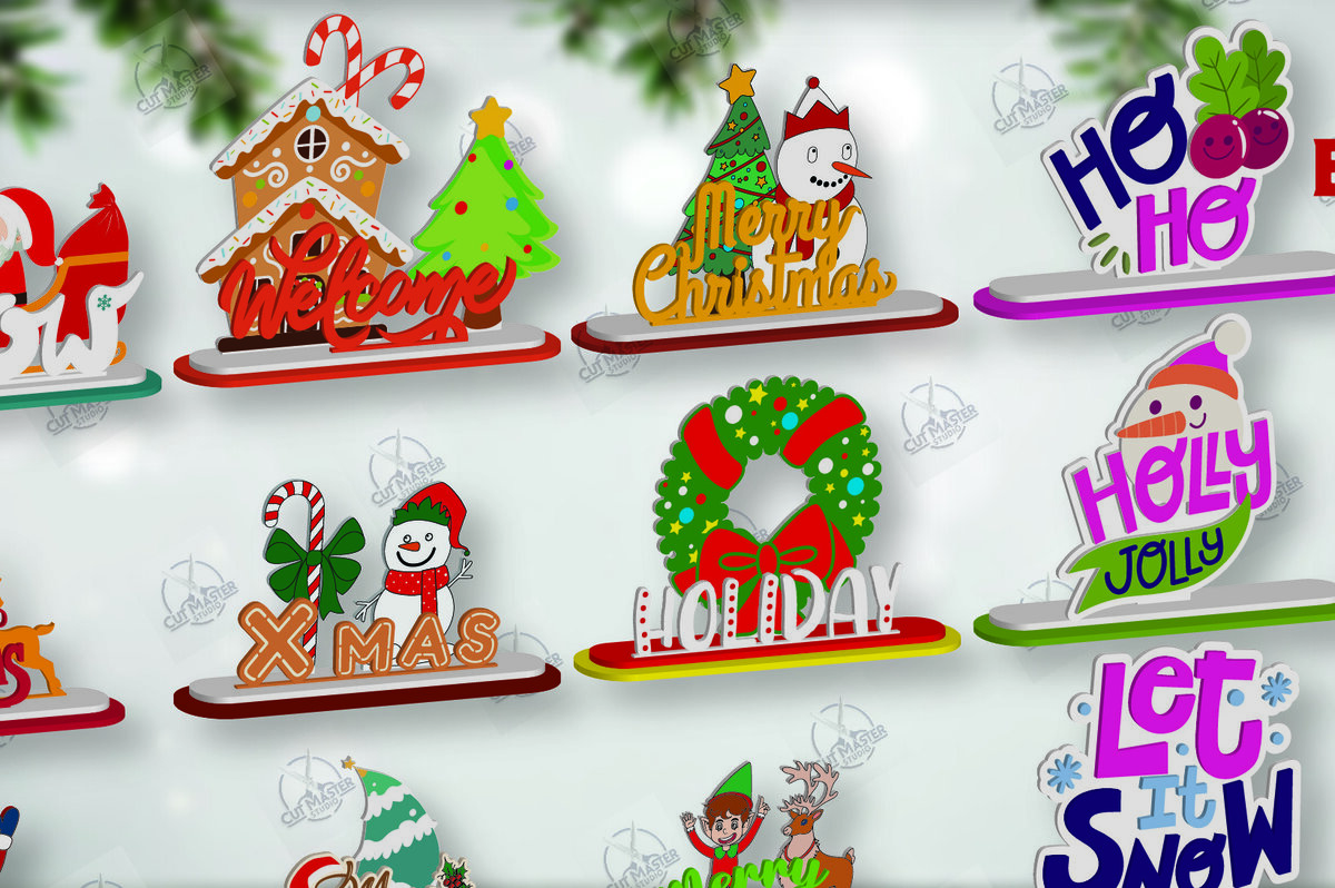 Intra απο ξύλο plywood 3mm-4mm πάχος Cut με λέιζερ Χριστουγεννιάτικο σημάδι Δίασταση 15x15 cm INTRAFABR-112163505