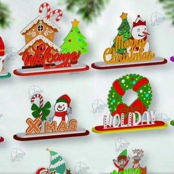 Intra απο ξύλο plywood 3mm-4mm πάχος Cut με λέιζερ Χριστουγεννιάτικο σημάδι Δίασταση 15x15 cm INTRAFABR-112163505 - Image 2