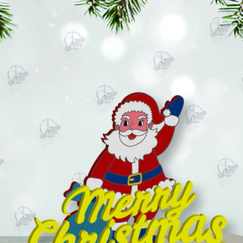 Intra απο ξύλο plywood 3mm-4mm πάχος Cut με λέιζερ Χριστουγεννιάτικο σημάδι Δίασταση 15x15 cm INTRAFABR-112163505 - Image 3