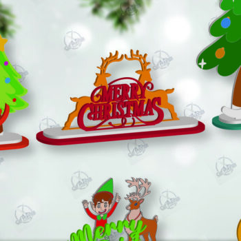 Intra απο ξύλο plywood 3mm-4mm πάχος Cut με λέιζερ Χριστουγεννιάτικο σημάδι Δίασταση 15x15 cm INTRAFABR-111989627 - Image 2