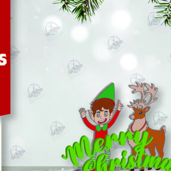 Intra απο ξύλο plywood 3mm-4mm πάχος Χριστουγεννιάτικο σημάδι Δίασταση 15x15 cm INTRAFABR-111989431 - Image 1