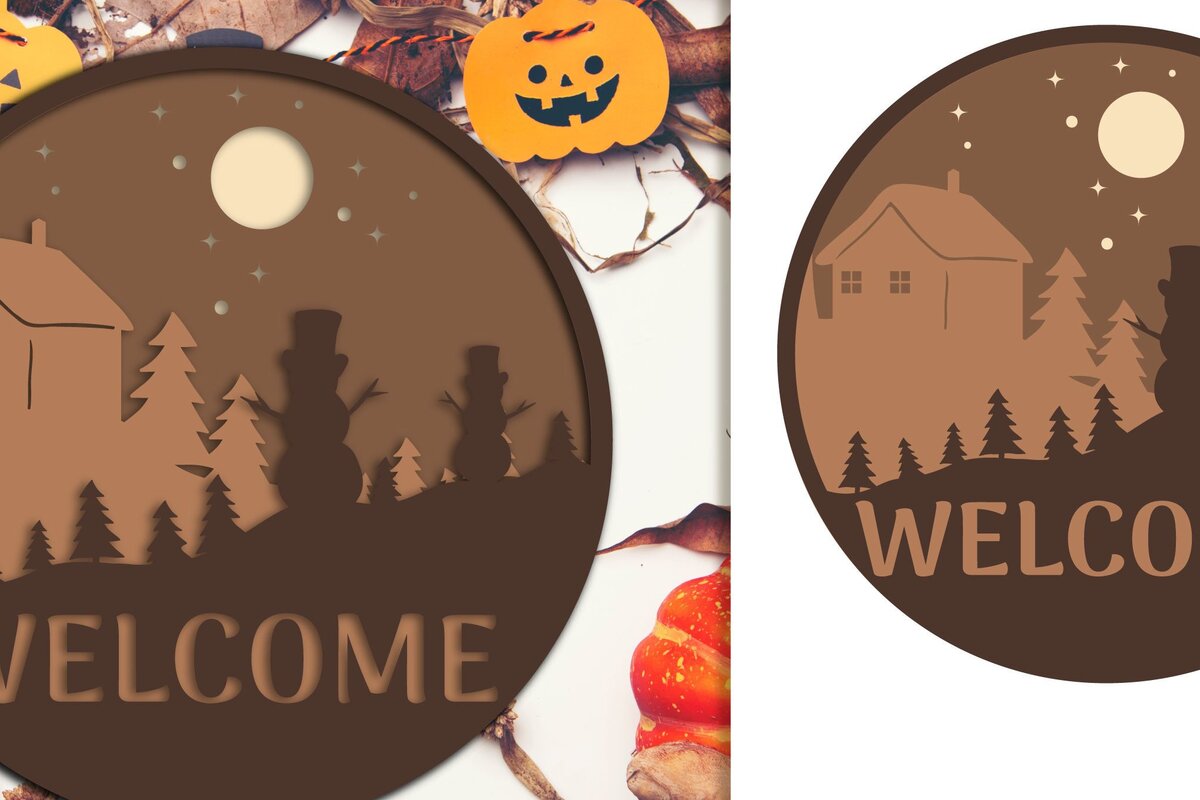 Intra απο ξύλο plywood 3mm-4mm πάχος κοπής με λέιζερ με στρώσεις Χριστουγεννιάτικων πινακίδων Δίασταση 15x15 cm INTRAFABR-36328490