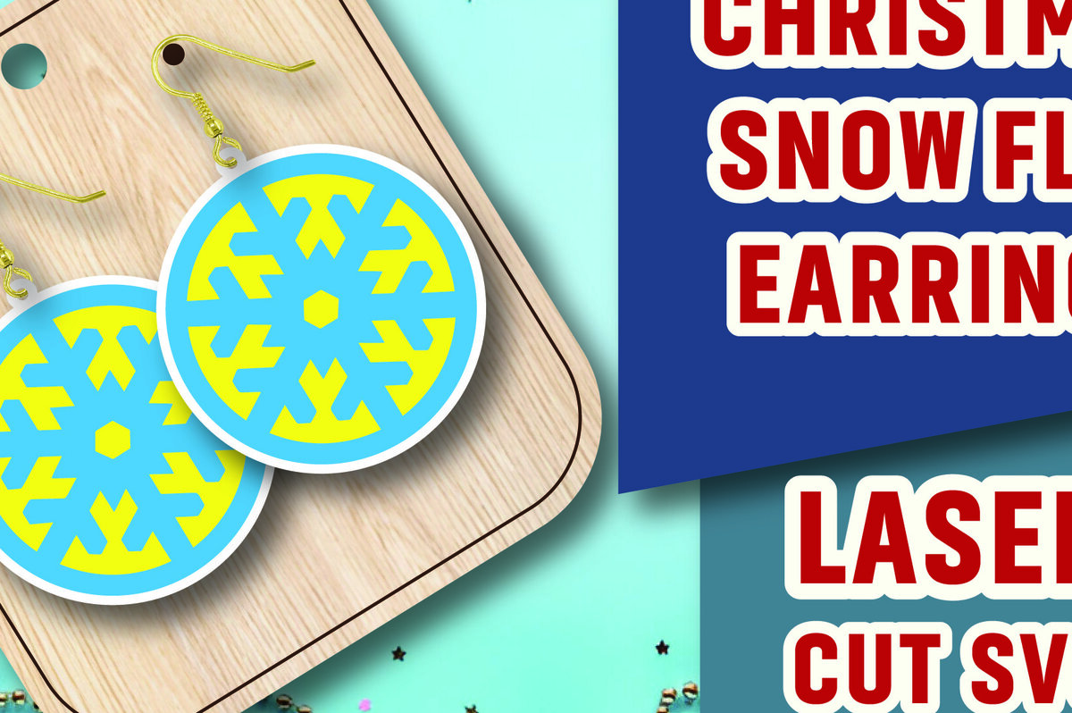 Intra απο ξύλο plywood 3mm-4mm πάχος Χριστουγεννιάτικα σκουλαρίκια Snow Flex με λέιζερ Δίασταση 3x3 cm INTRAFABR-107580253