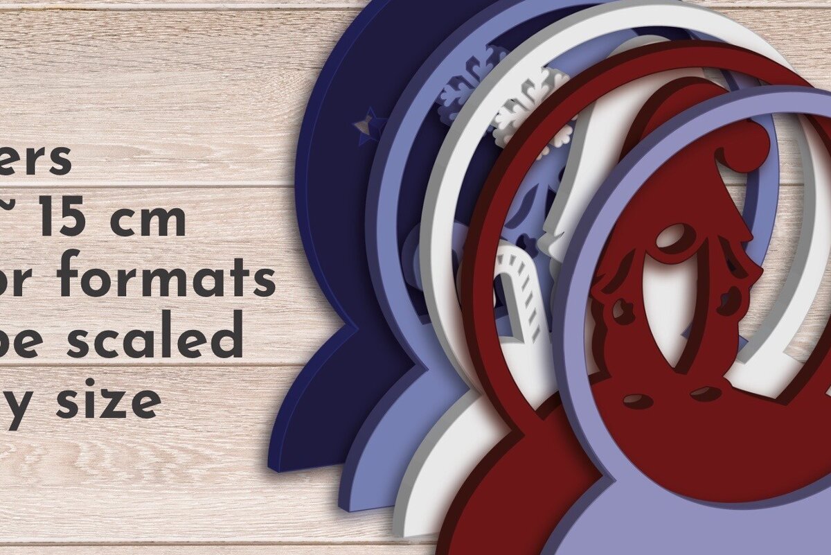 Intra απο ξύλο plywood 3mm-4mm πάχος Χριστουγεννιάτικη σφαίρα χιονιού, Πρωτοχρονιάτικη περι Δίασταση 40x40 cm INTRAFABR-79431422