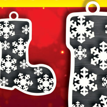 Intra απο ξύλο plywood 3mm-4mm πάχος Χριστουγεννιάτικο Snowfall Δίασταση 15x15 cm INTRAFABR-104424747 - Image 1