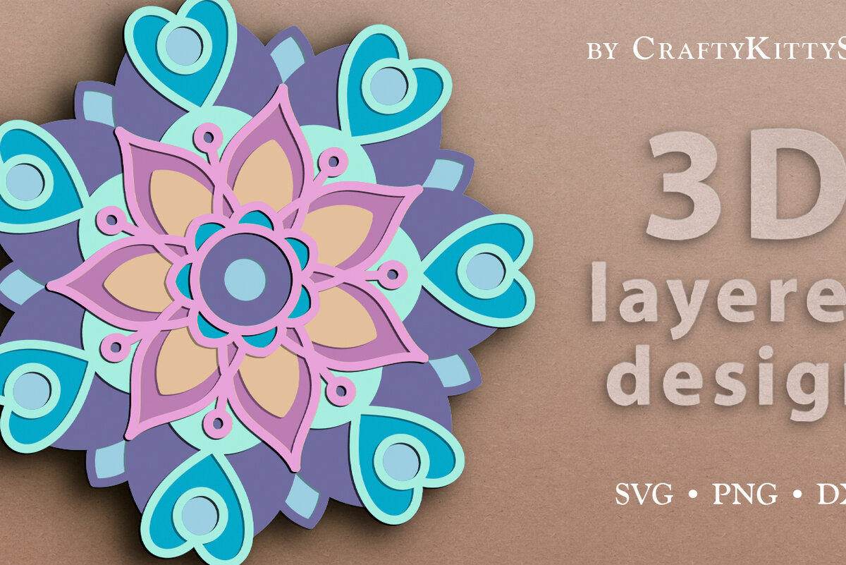 Intra απο ξύλο plywood 3mm-4mm πάχος Χριστουγεννιάτικο Snowflake 3D Layered Δίασταση 30x20 cm INTRAFABR-21641810 - Image 2