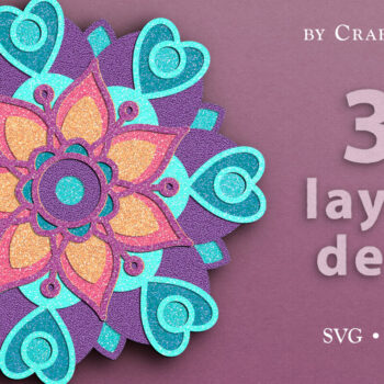 Intra απο ξύλο plywood 3mm-4mm πάχος Χριστουγεννιάτικο Snowflake 3D Layered Δίασταση 30x20 cm INTRAFABR-21641810 - Image 1