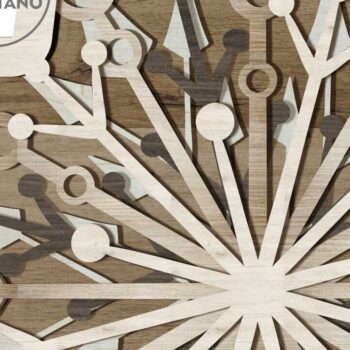 Intra απο ξύλο plywood 3mm-4mm πάχος Χριστουγεννιάτικα στολίδια με νιφάδα χιονιού, Δίασταση 4x4 cm INTRAFABR-85792028 - Image 5