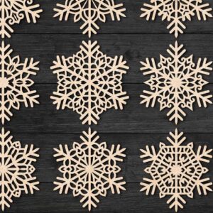 Intra απο ξύλο plywood 3mm-4mm πάχος Christmas Snowflake, Snowflakes PaperCut Δίασταση 15x15 cm INTRAFABR-77568623
