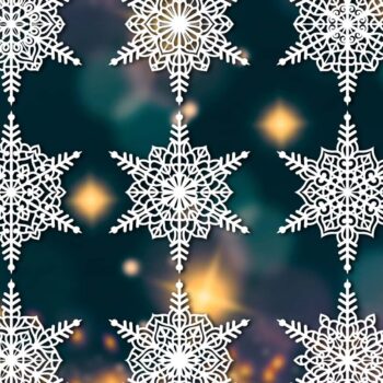 Intra απο ξύλο plywood 3mm-4mm πάχος Christmas Snowflake, Snowflakes 109 Δίασταση 15x15 cm INTRAFABR-79067536 - Image 3