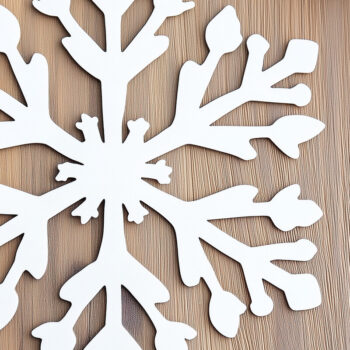 Intra απο ξύλο plywood 3mm-4mm πάχος αποκοπής Χριστουγεννιάτικου Snowflake Δίασταση 8x8 cm INTRAFABR-109864526 - Image 4